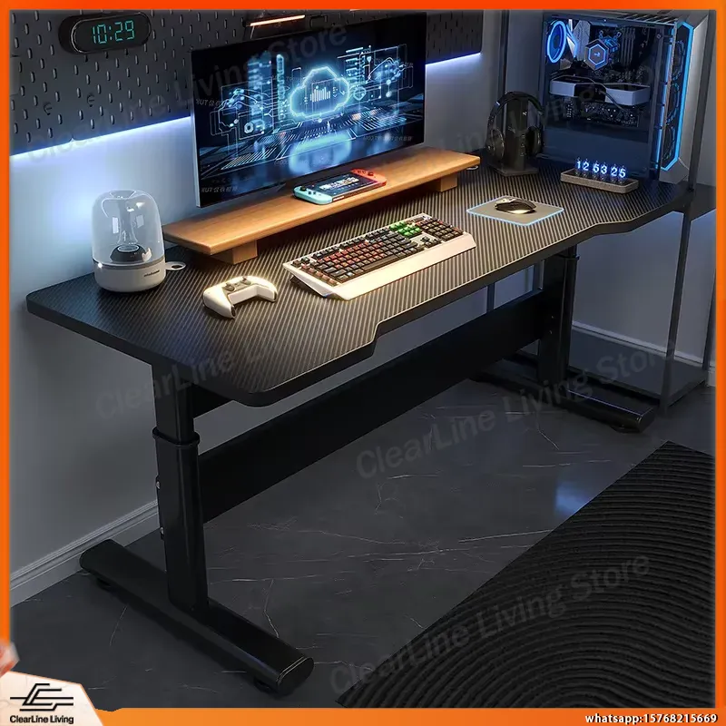 Desk Setup Ergonomics - Adjustable Height Electric Standing Gaming Desk