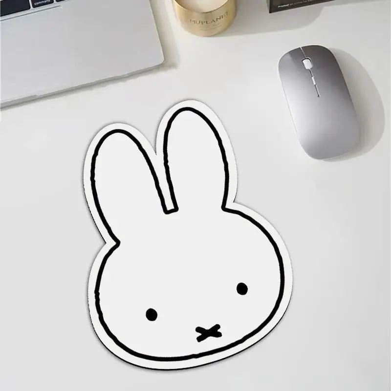 Desk Setup Kawaii - Kawaii Miffy Rabbit Shaped Mouse Pad