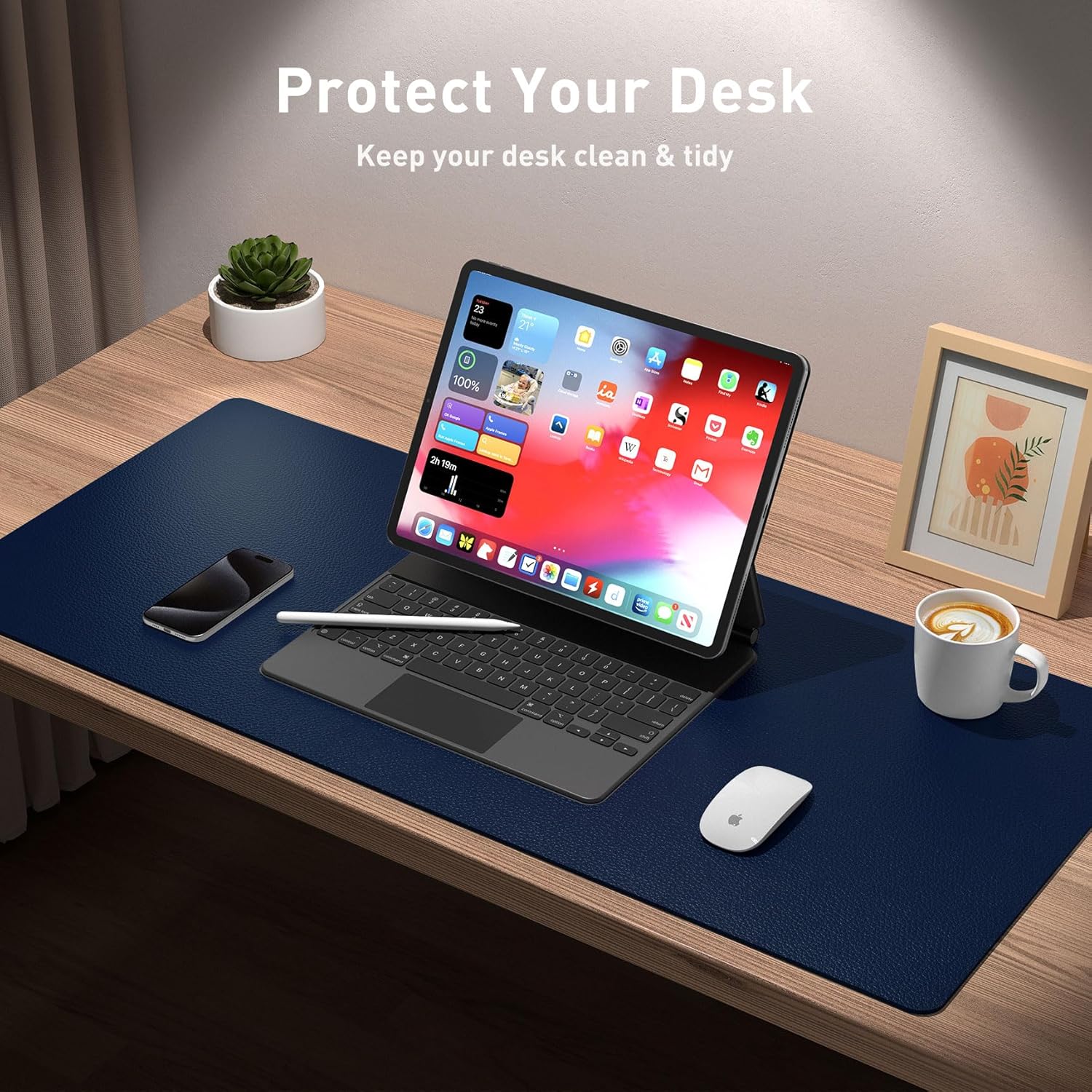 Desk Pad Protector, Office Des - огляд і ціна Desk Pad Leather Large