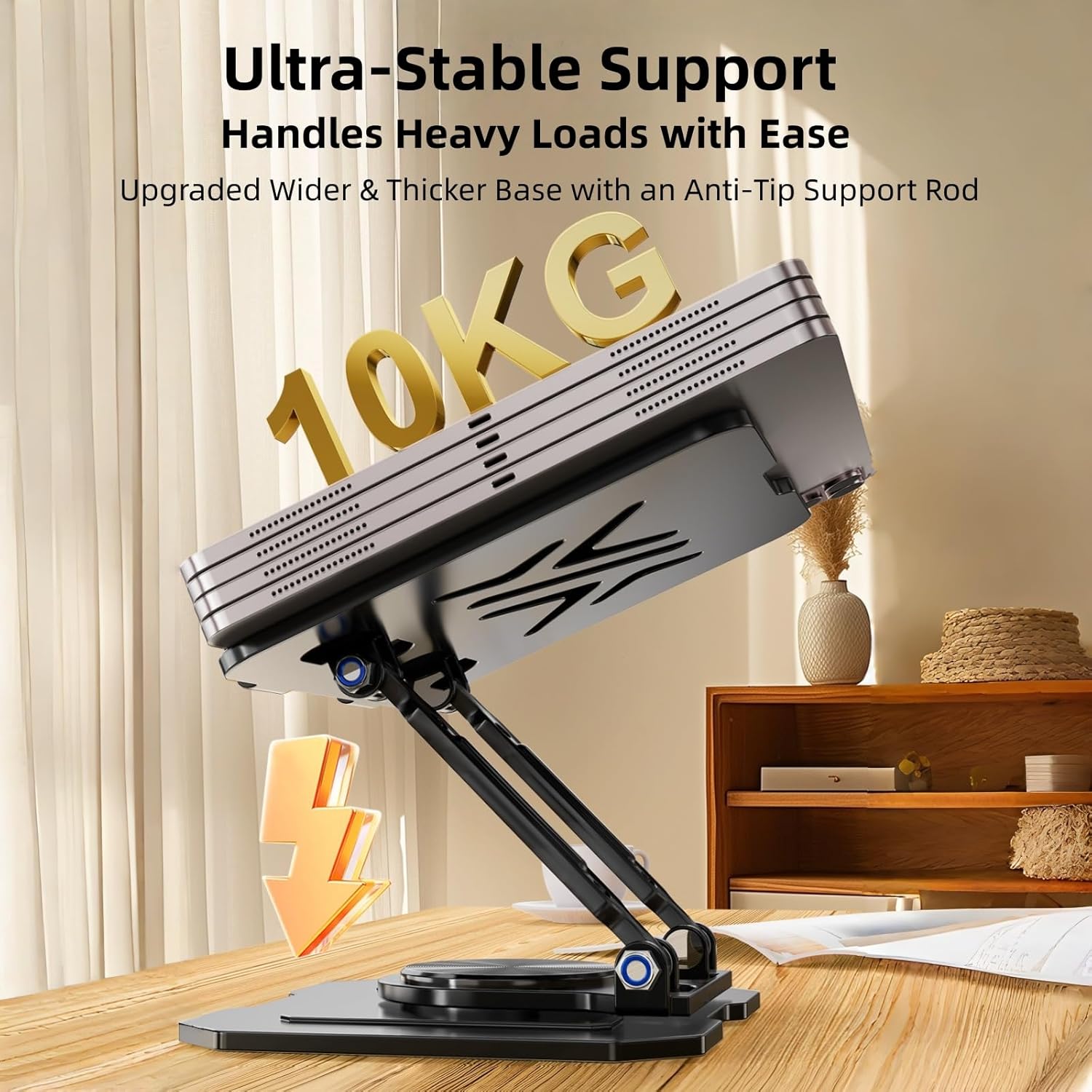 Adjustable Rotatable Dual Rod  - огляд і ціна Dual Monitor Desk Setup