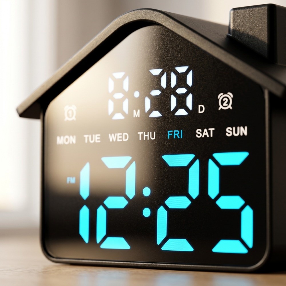 Night Light LED Alarm Clock Mi - огляд і ціна Desk Setup Minimalist