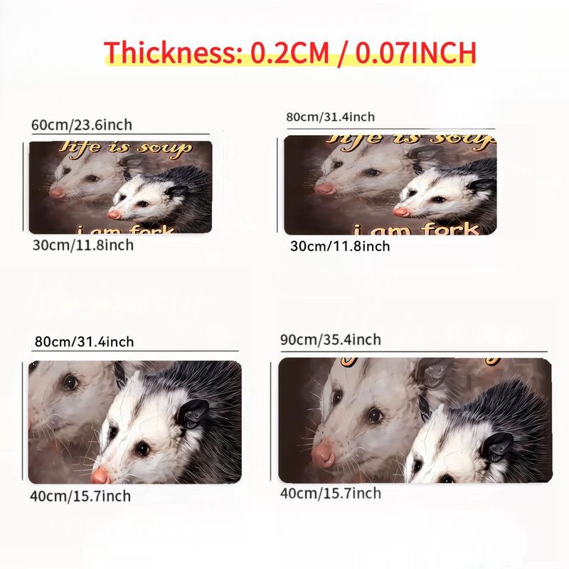 Whimsical Large Mouse Pad Flyi - огляд і ціна Desk Setup Ergonomics