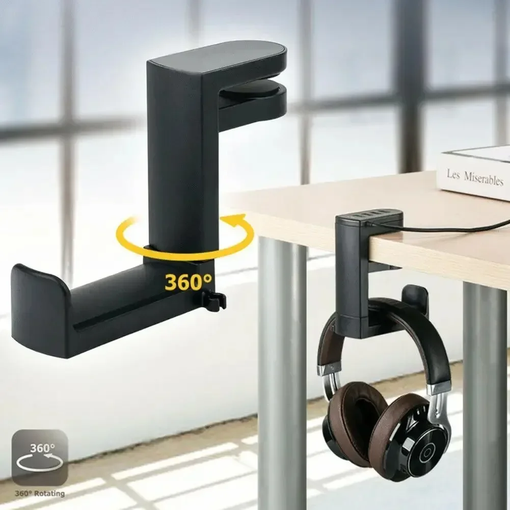 No Punch Headphone Hook Clip H - огляд і ціна Desk Setup Game