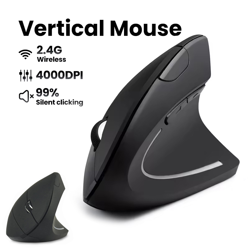 Ergonomic Wireless Mouse 1600  - огляд і ціна Desk Setup Ergonomics