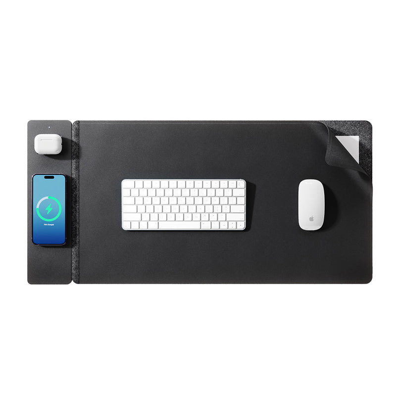 15W Magnetic Wireless Charging - огляд і ціна Desk Pad Leather Large