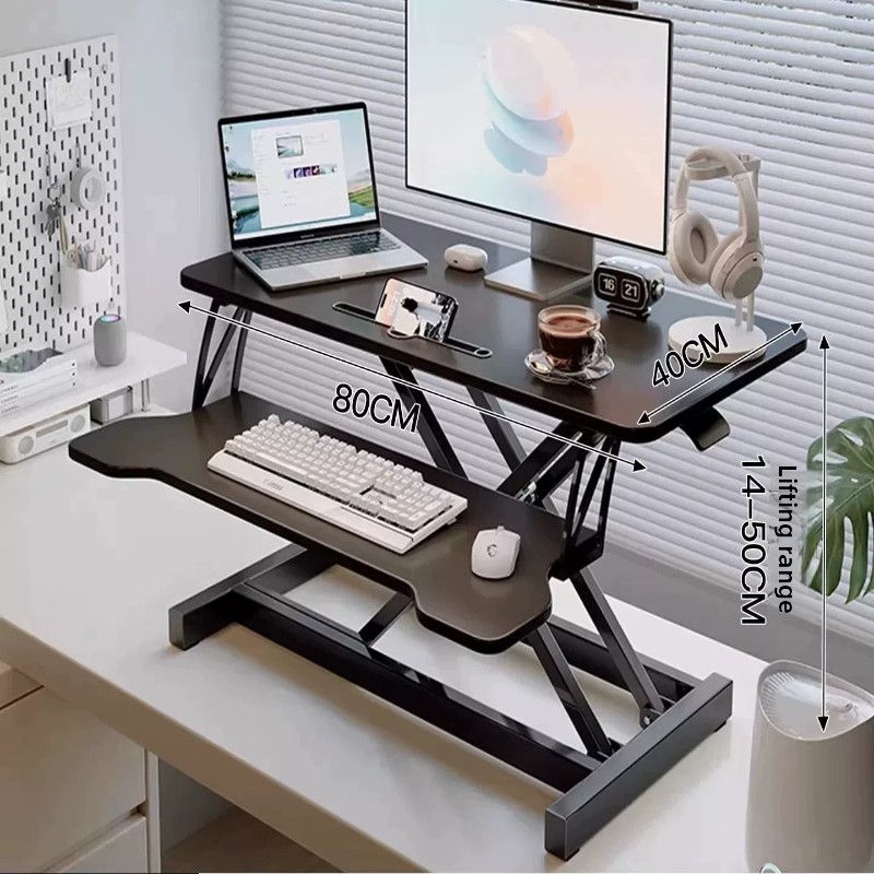 Standing Desk Riser Height Adj - огляд і ціна Desk Setup Minimalist