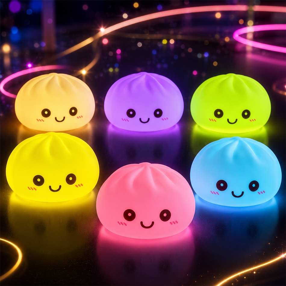New Dumpling Night Lights Glow - огляд і ціна Desk Setup Kawaii