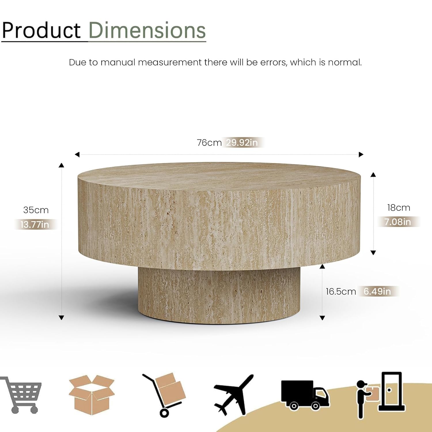 Rustic Round Drum Coffee Table - огляд і ціна Desk Setup Minimalist