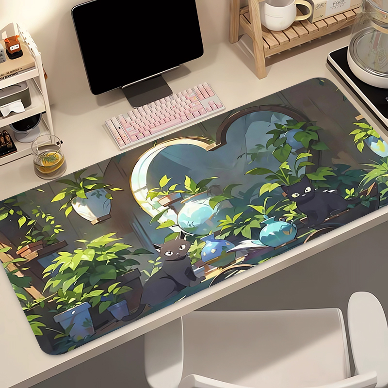 Kawaii Black Cat Silicone Soft - огляд і ціна Desk Setup Kawaii