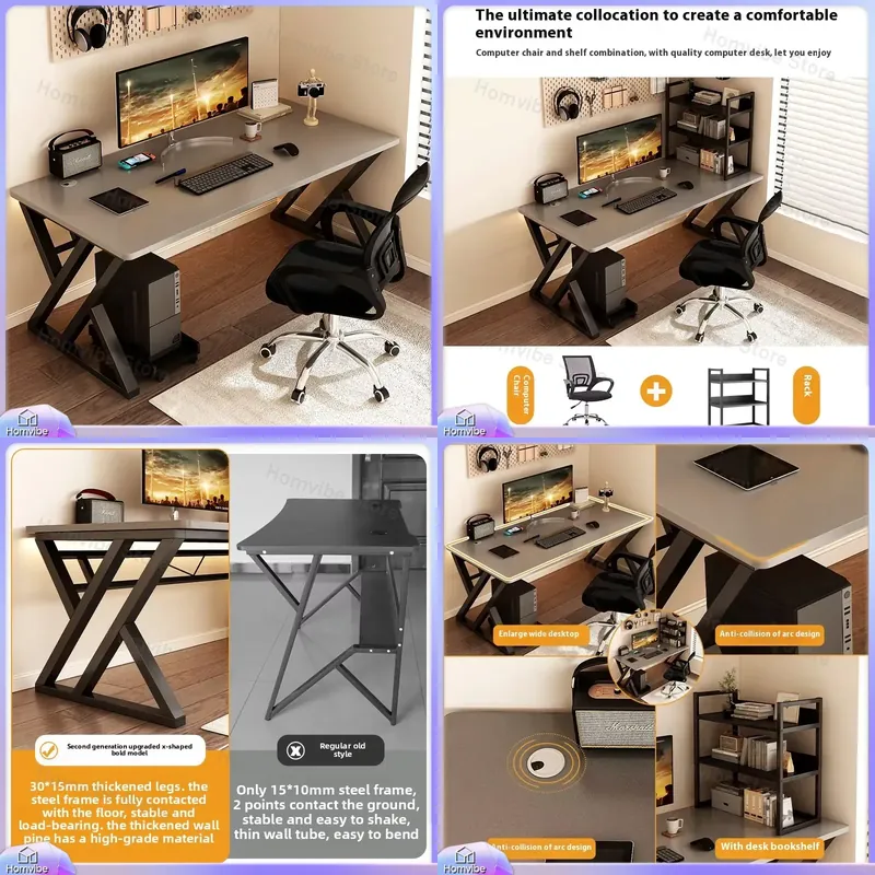 Modern Wooden Computer Desk fo - огляд і ціна Desk Setup Ergonomics