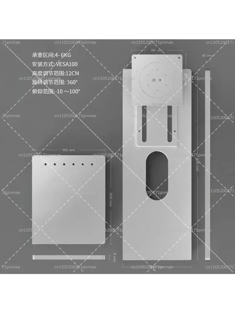 CNC Aluminum Alloy Monitor Bra - огляд і ціна Desk Setup Ergonomics