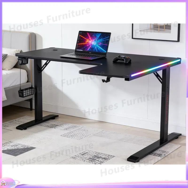 Large 160cm Gaming Desk with L - огляд і ціна Desk Setup Ergonomics