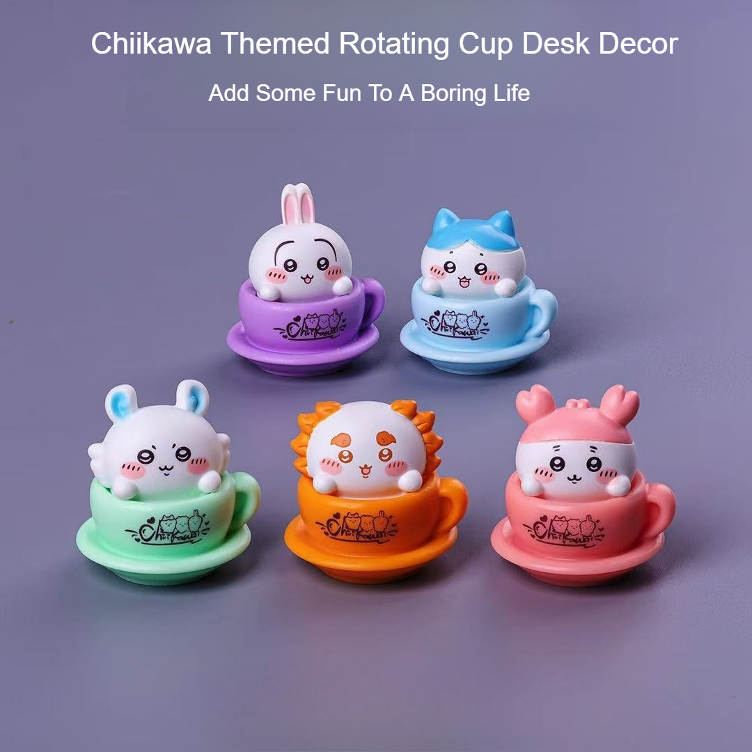Chiikawa Rotating Cup Figure K - огляд і ціна Desk Setup Kawaii