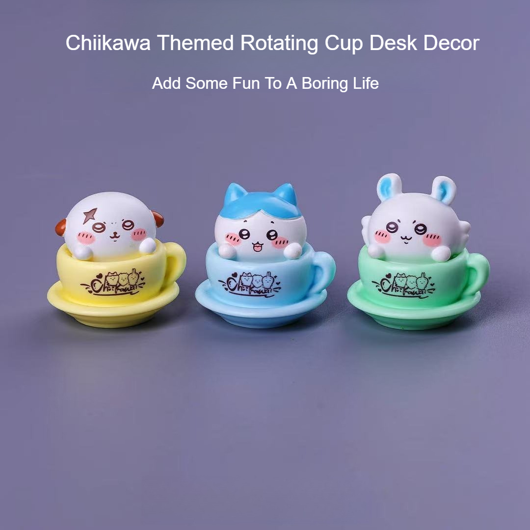 Chiikawa Rotating Cup Figure K - огляд і ціна Desk Setup Kawaii