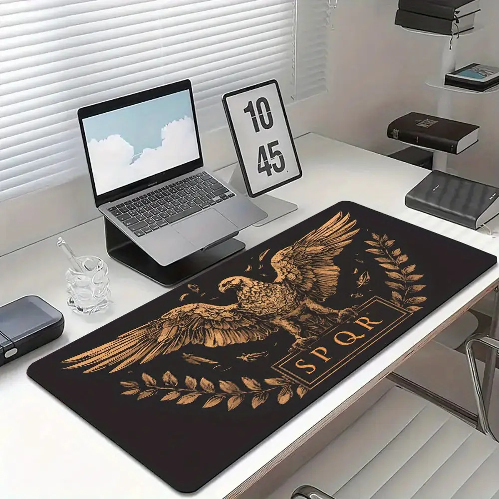 Golden Brown Black Desk Mat De - огляд і ціна Desk Setup Brown