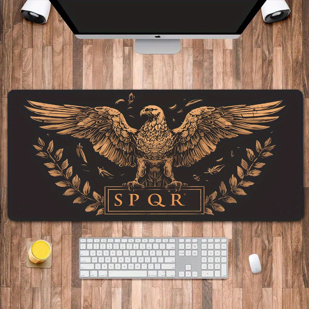 Golden Brown Black Desk Mat De - огляд і ціна Desk Setup Brown