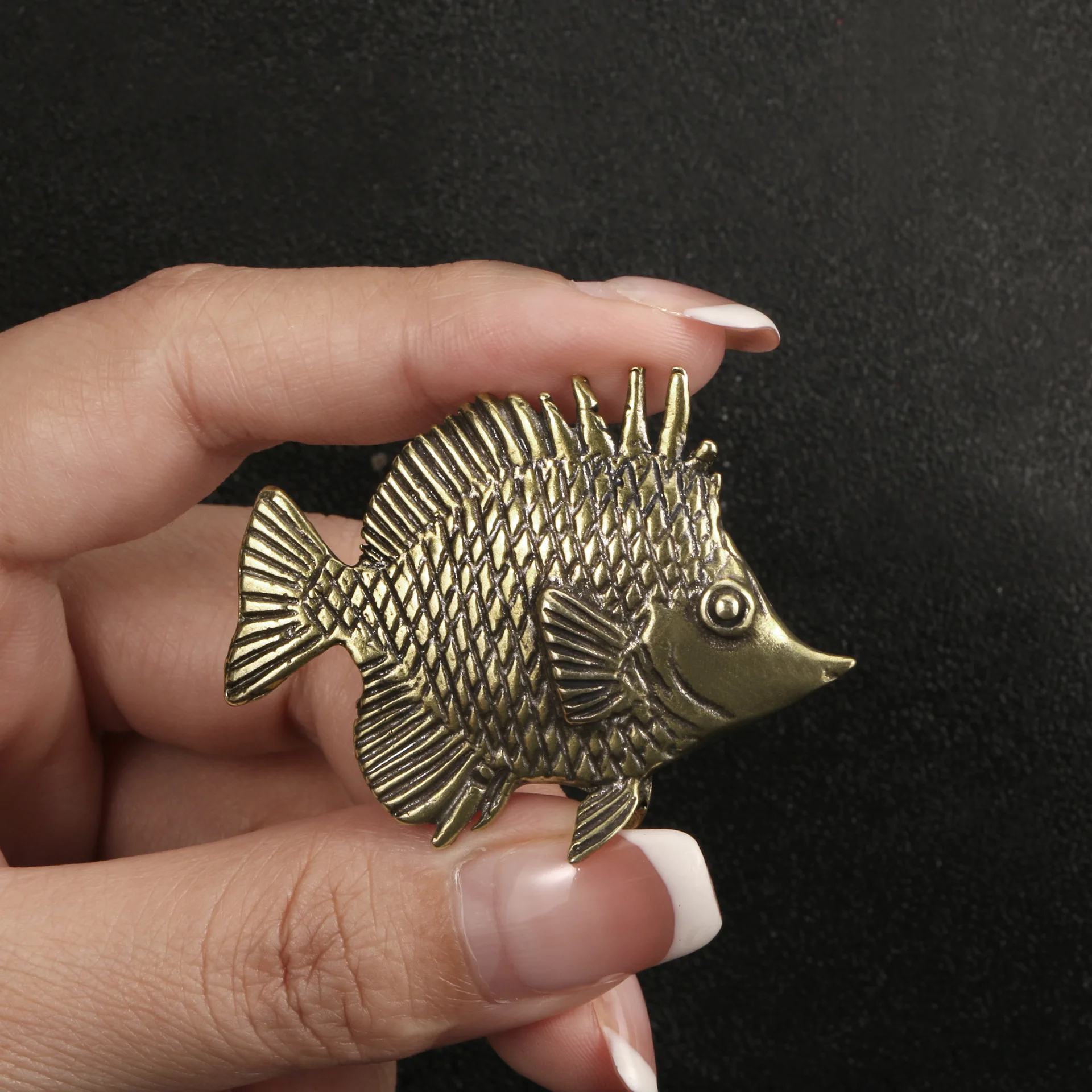 Brass Ornamental Fish Antique  - огляд і ціна Desk Setup Cute