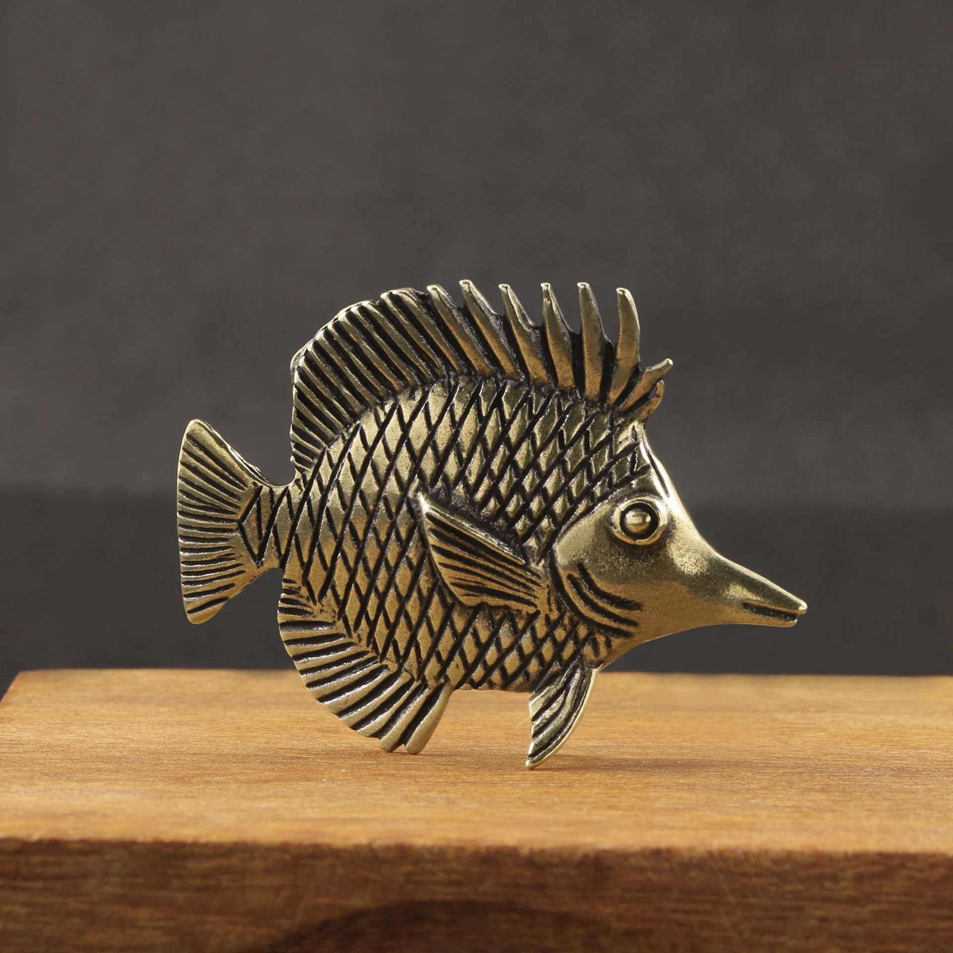 Brass Ornamental Fish Antique  - огляд і ціна Desk Setup Cute