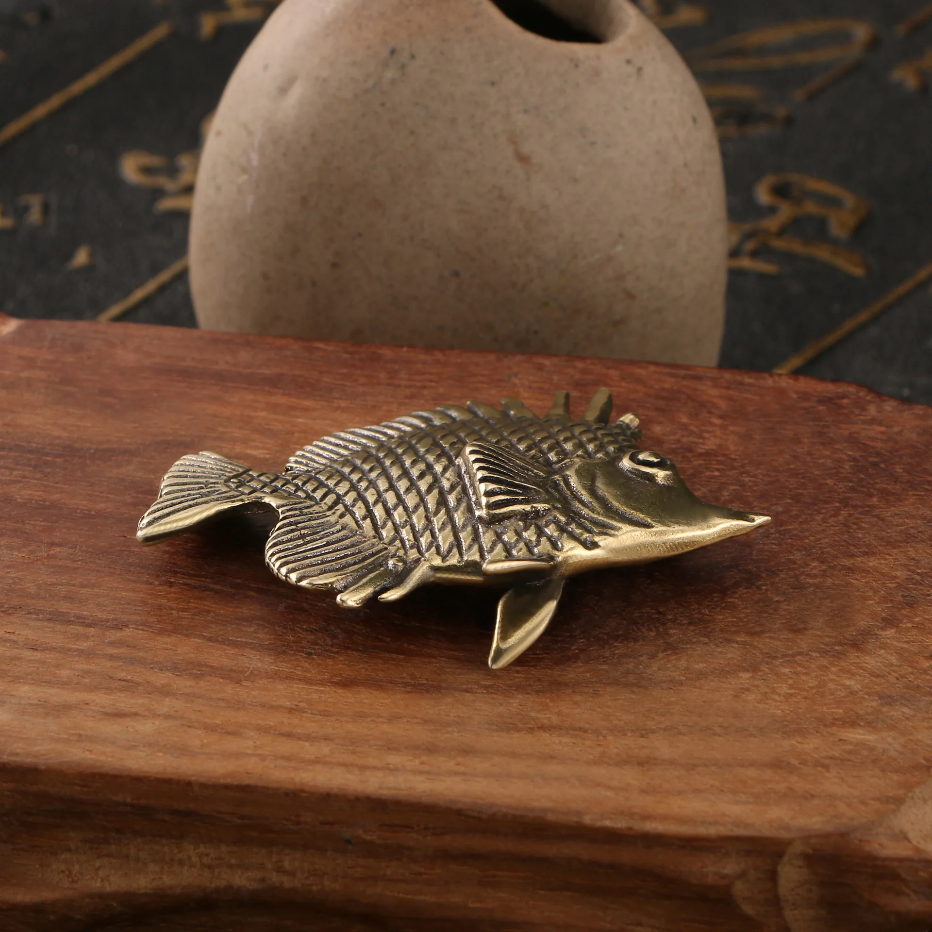 Brass Ornamental Fish Antique  - огляд і ціна Desk Setup Cute