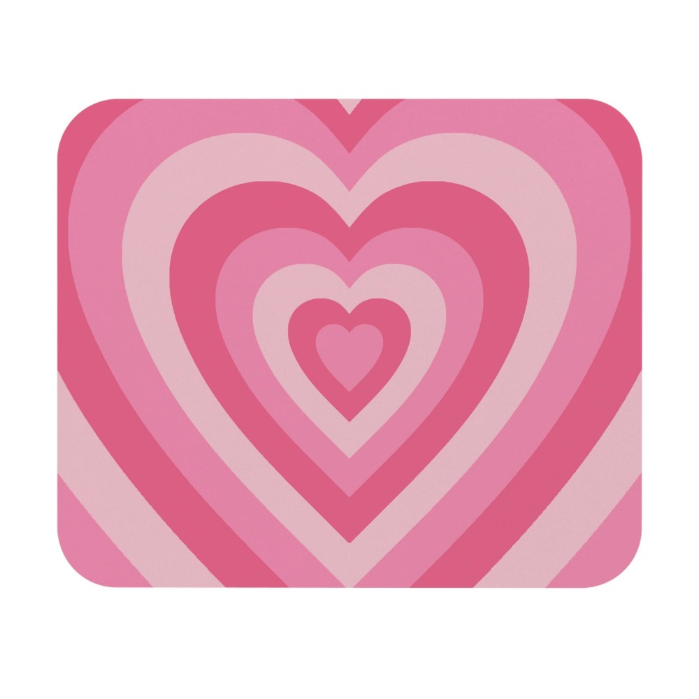 Retro Heart Mouse Pad | aesthe - огляд і ціна Desk Setup Brown