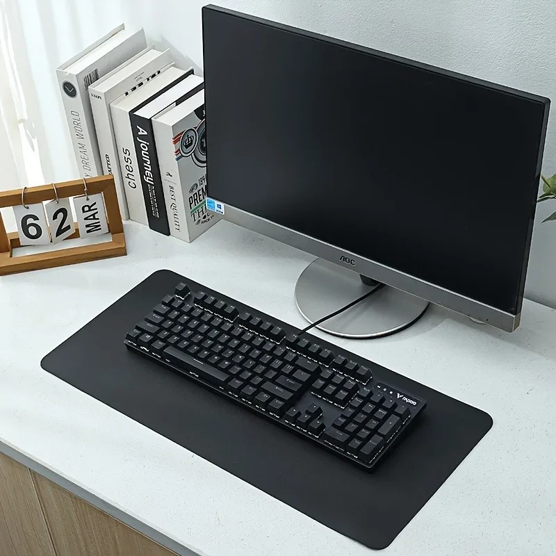 Pink Solid Color Leather Desk  - огляд і ціна Desk Pad Leather Large