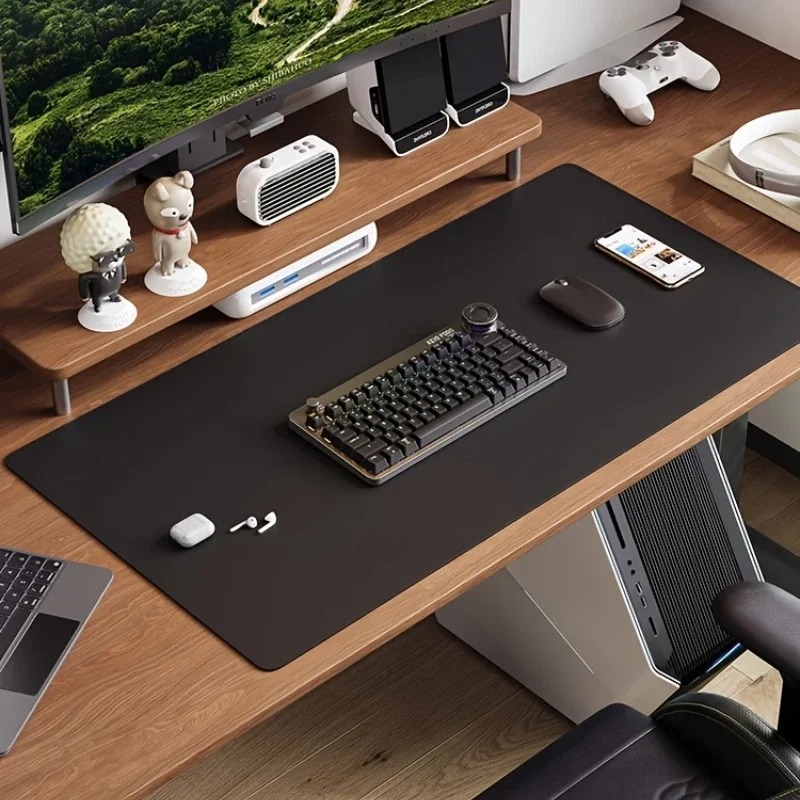 Pink Solid Color Leather Desk  - огляд і ціна Desk Pad Leather Large
