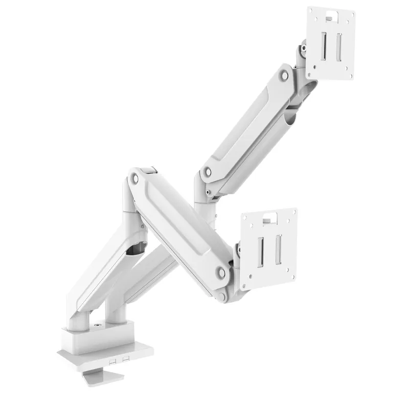 Dual Arm Monitor Mount Heavy D - огляд і ціна Dual Monitor Desk Setup