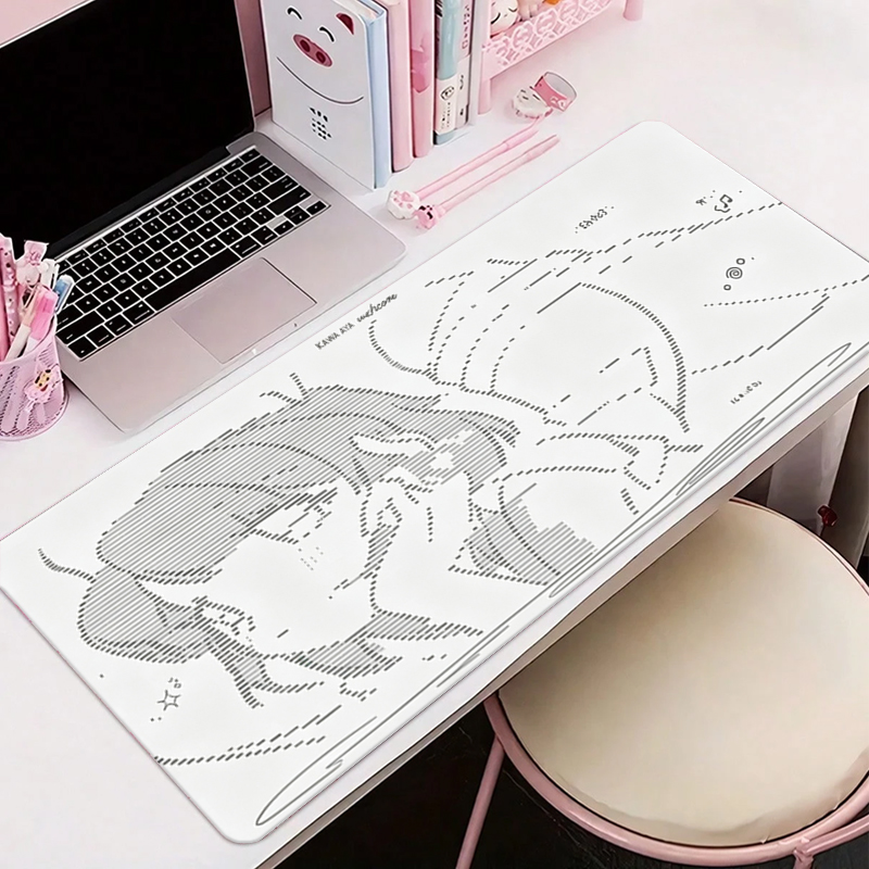 1Pcs Leather Mouse Pad Anime A - огляд і ціна Desk Setup Cute